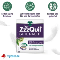 Wick ZzzQuil Gute Nacht Ein- und Durchschlafen Tabletten, 28 St