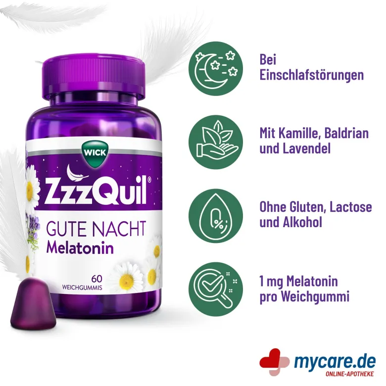 Wick ZzzQuil Gute Nacht Weichgummis Waldfrucht, 60 St