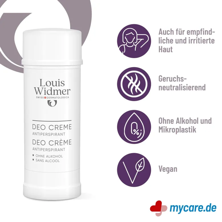 Widmer Deo Creme Antiperspirant leicht parfümiert, 40 ml
