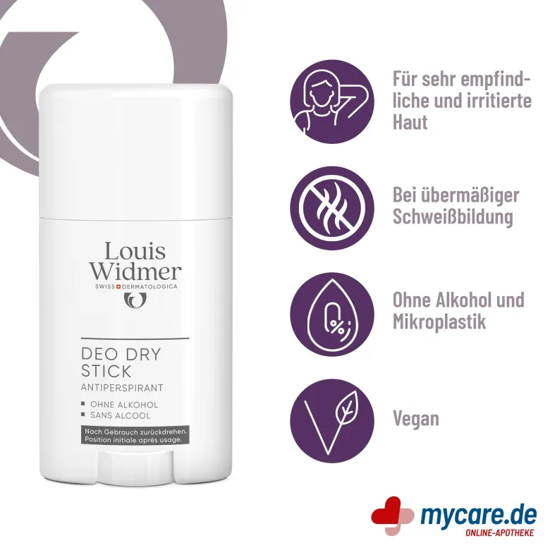 Widmer Deo Dry Stick Antiperspirant leicht parfümiert, 50 ml