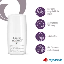 Widmer Deo Roll-on ohne Aluminium-Salze leicht parfümiert, 50 ml