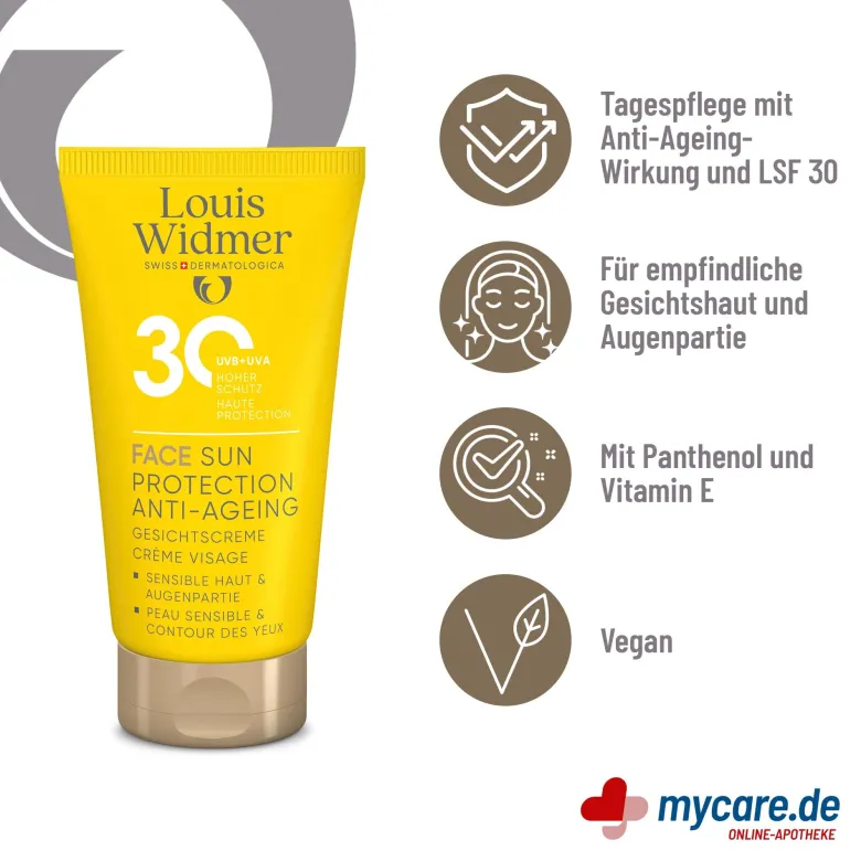 Widmer Face Sun Protection Anti-Ageing 30 leicht parfümiert, 50 ml
