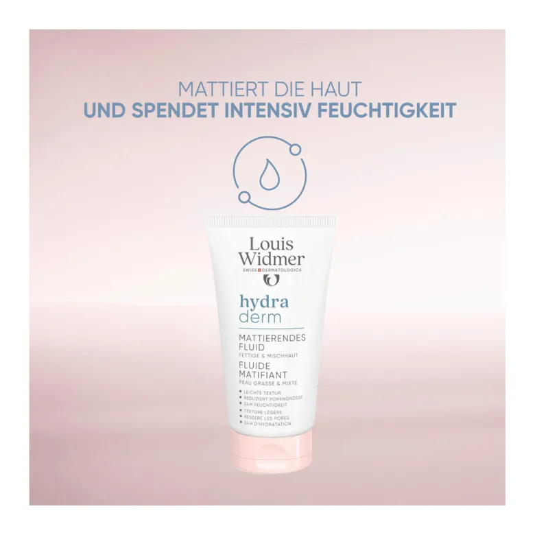 Widmer hydraderm Mattierendes Fluid leicht parfümiert, 50 ml