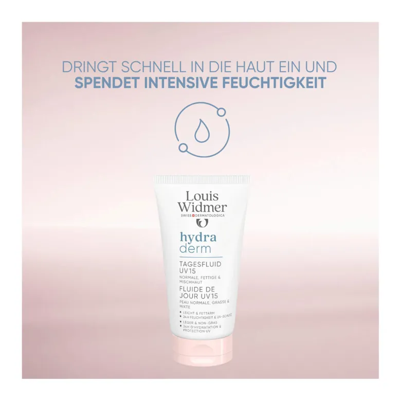 Widmer hydraderm Tagesfluid UV 15 leicht parfümiert, 50 ml