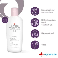 Widmer Körpermilch unparfümiert, 200 ml