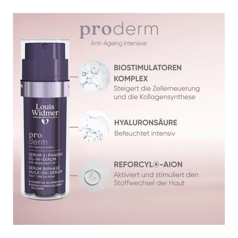 Widmer proderm Serum 2-Phasen Öl-in-Serum unparfümiert, 35 ml