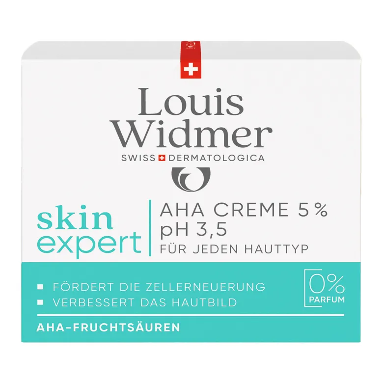 Widmer skinexpert AHA Creme 5 % unparfümiert, 50 ml