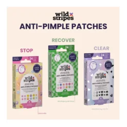 Wild Stripes Anti-Pickel Patches - Groovy Recover, 24 St