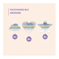 Wild Stripes Anti-Pickel Patches - Holo Clear, 24 St