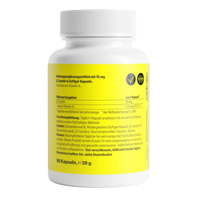 ZeinPharma Beta-Carotin 15mg Kapseln, 90 St