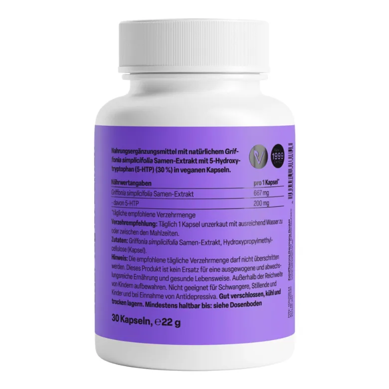 ZeinPharma Griffonia simplicifolia 5-HTP 200mg Kapseln, 30 St