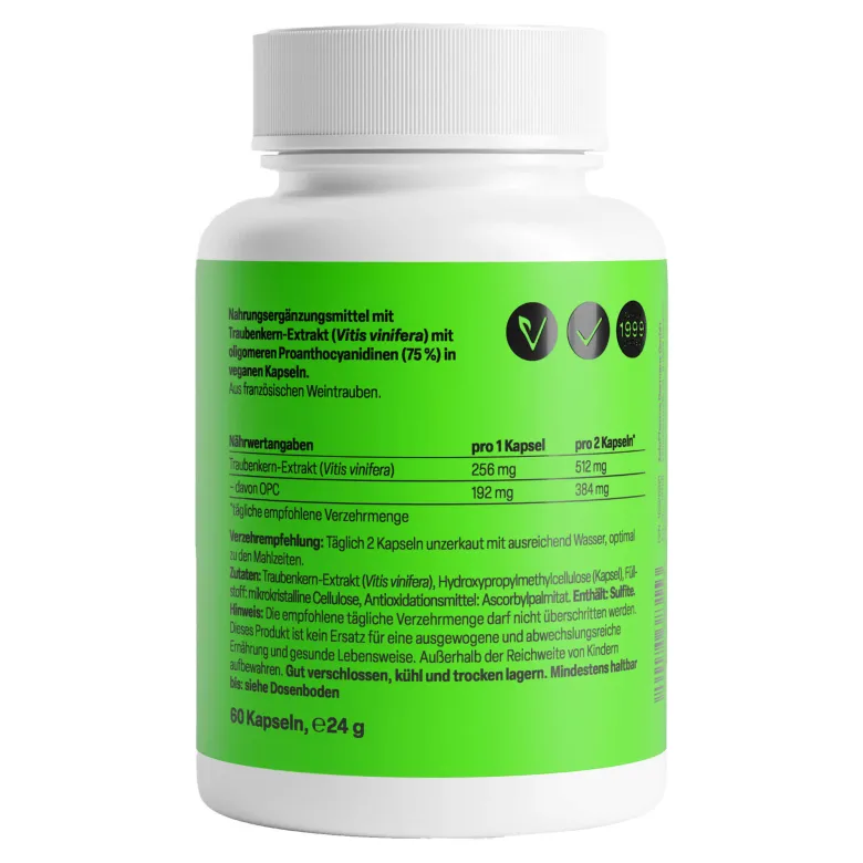 ZeinPharma OPC Nativ 192mg Kapseln, 60 St