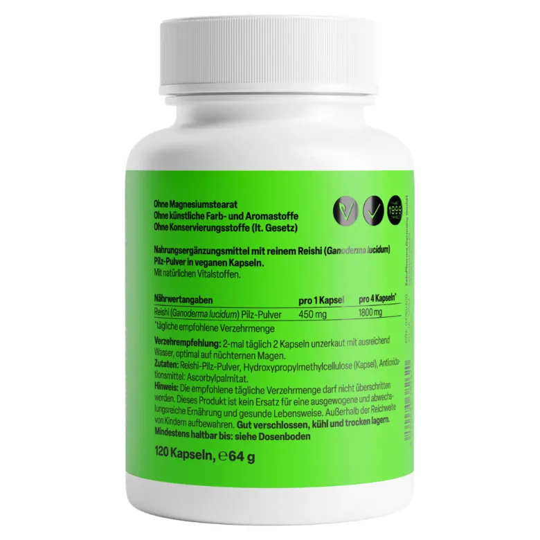 ZeinPharma Reishi 450mg Kapseln, 120 St