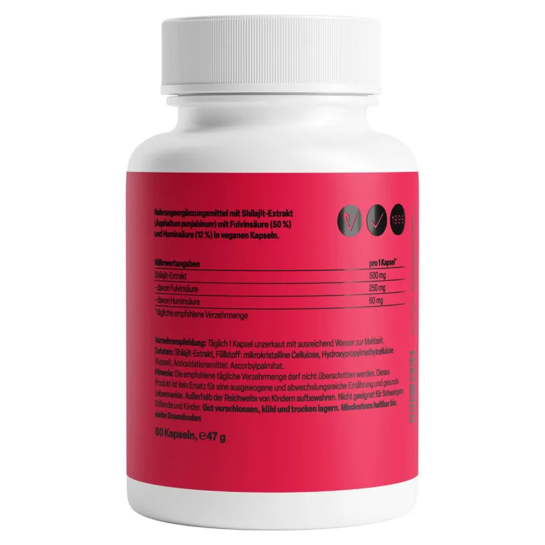 ZeinPharma ShilaRock Mumijo Shilajit Kapseln, 60 St