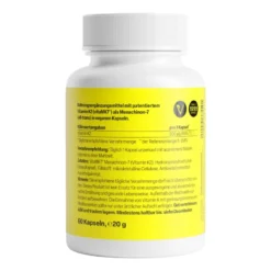 ZeinPharma Vitamin K2 mit patentiertem vitaMK7 500µg Kapseln, 60 St
