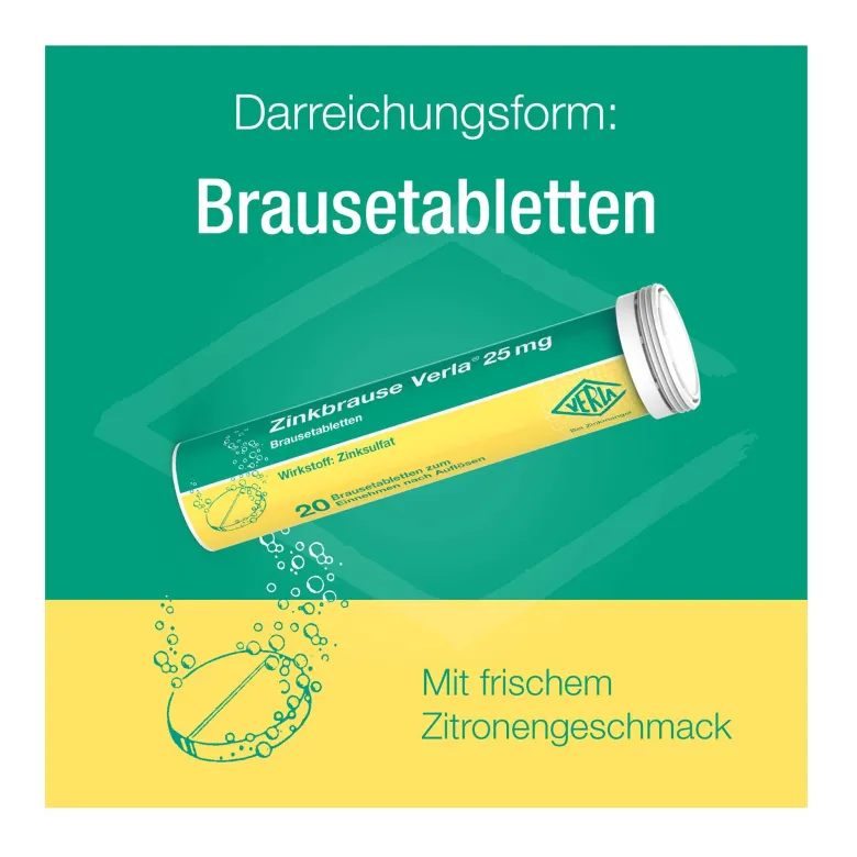 Zinkbrause Verla 25 mg, 40 St