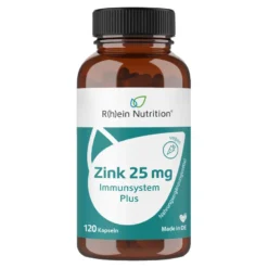 Zink 25 mg Immunsystem Plus Kapseln, 120 St