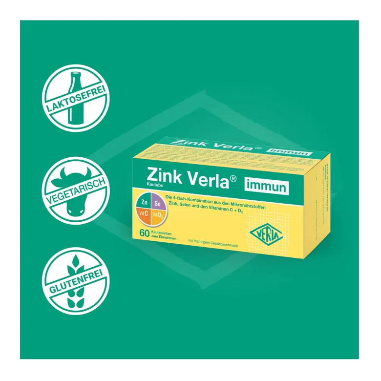 Zink Verla immun Kautabs, 60 St