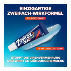 Zovirax Duo Lippenherpescreme, 2 g
